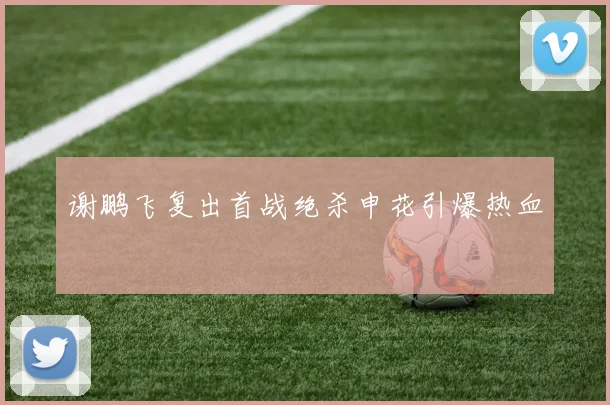 谢鹏飞复出首战绝杀申花引爆热血